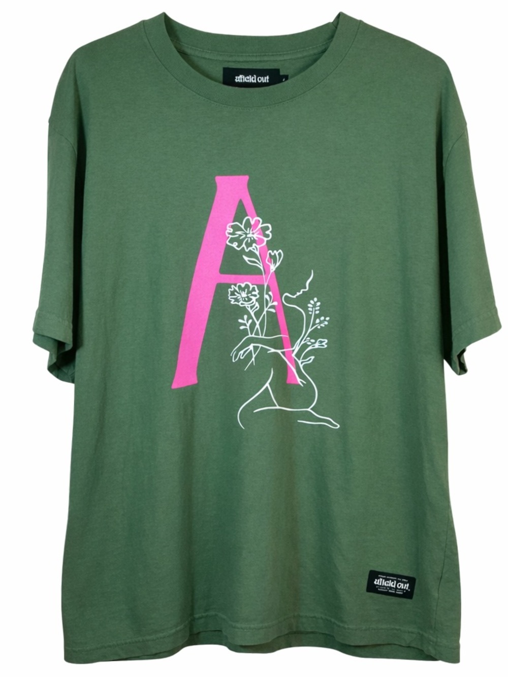 Afield Out Thorn Sage Green Floral Graphic Tee Unisex Large Streetwear